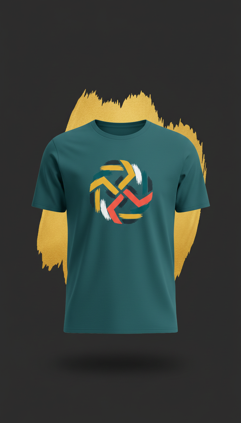 T-shirt with Teal Unity Statement